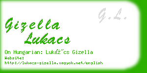 gizella lukacs business card